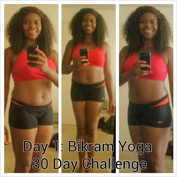 DAY 1 of  30 Day Bikram Yoga Challenge